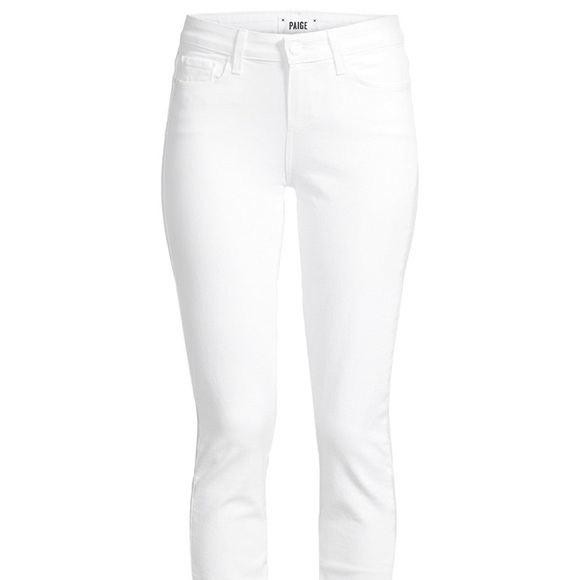 PAIGE Denim White Skyline Ankle Peg Jeans - Picture 3 of 4